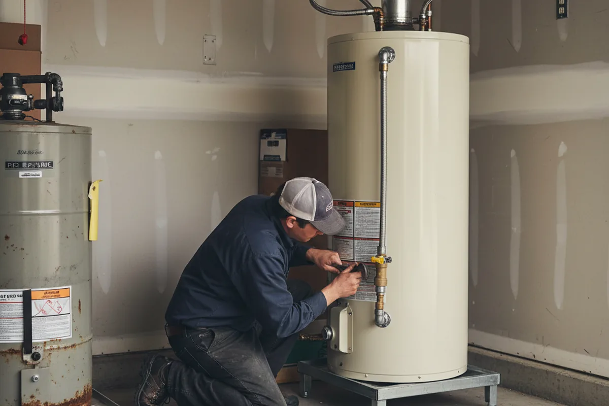 Water heater and shutoff valve replacement in Bingham Canyon